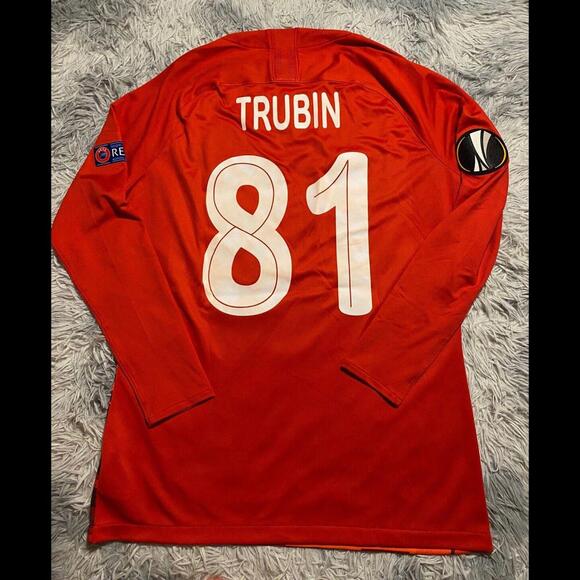 SHAKHTAR DONETSK 2020/21 Match ISSUE/Worn JERSEY TRUBIN 81 EUROPE LEAGUE Ukraine - Picture 2 of 9